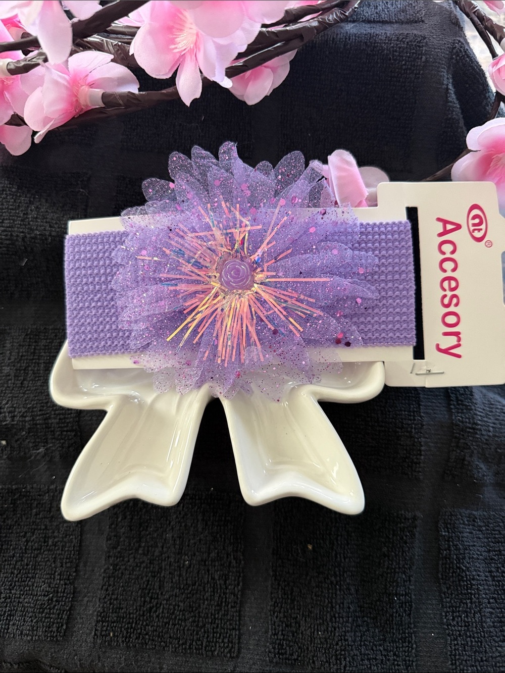 Accessory Kids Lavender Flower Headband